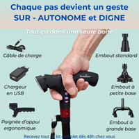 Canne de marche Soutien+ ⭐ Best Seller